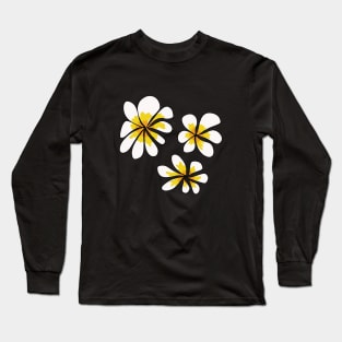 Sampaguita Flowers Graphic Design Long Sleeve T-Shirt
